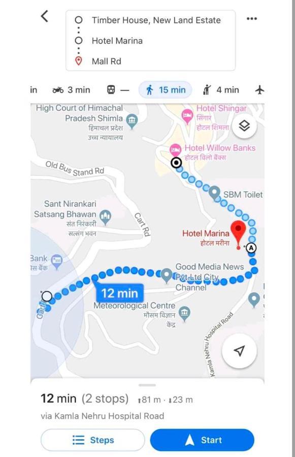 Mountain Zest-Simla Royale Near Mall Road-Free Pickup From Railway Station Simla Bagian luar foto